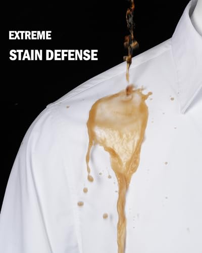 Close up of J.VER shirt fabric stain-resistant texture