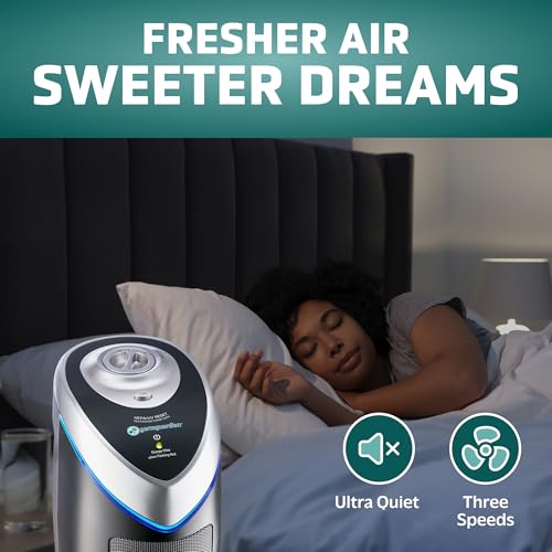 Air purifier in a modern bedroom