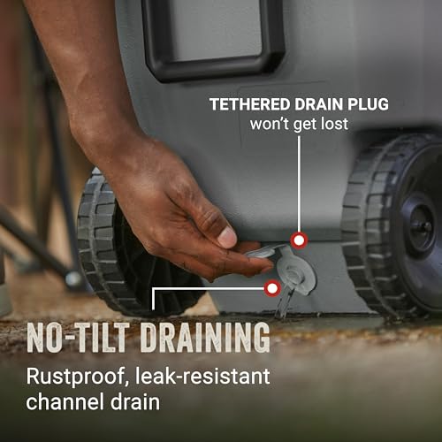Rock Grey finish on Coleman 100-Quart cooler