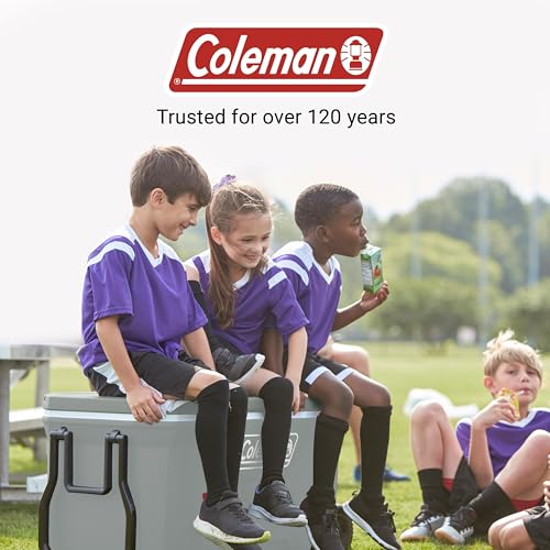 Coleman 100-Quart cooler packed for outdoor use