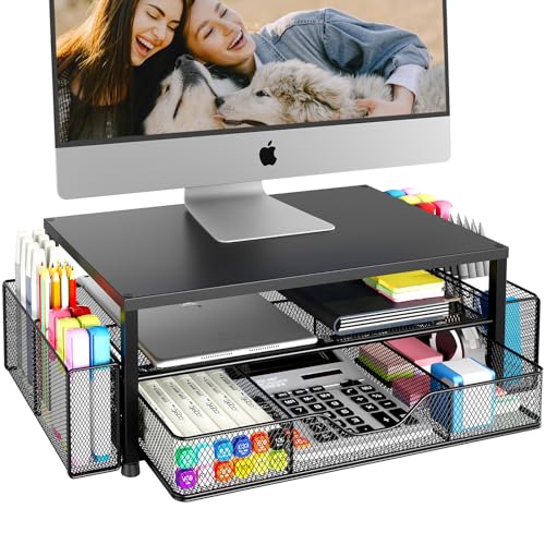 OPNICE 2-Tier monitor stand front view
