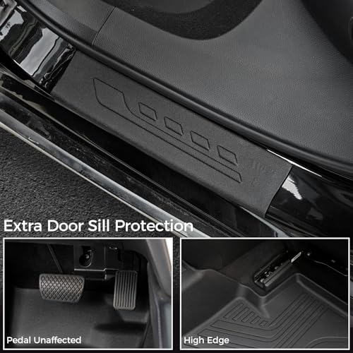 Side view of installed GALVAGNITE car mats
