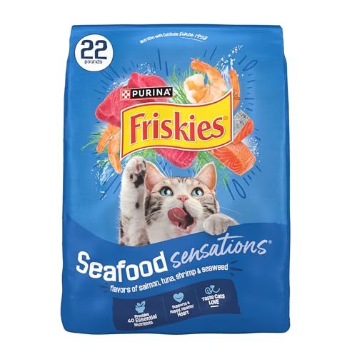 Friskies Purina Seafood Sensations 22 lb bag front