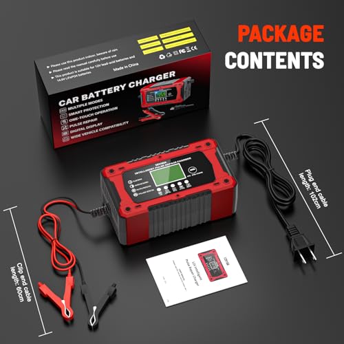 YDBAO 10A battery charger set with all included cables