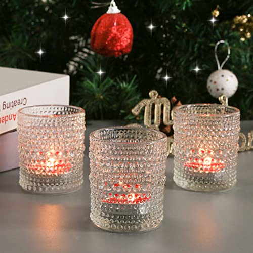 Set of 24 TRIRITE glass holders for party decor