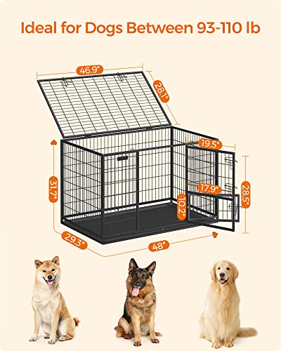 Feandrea crate with removable top lid open