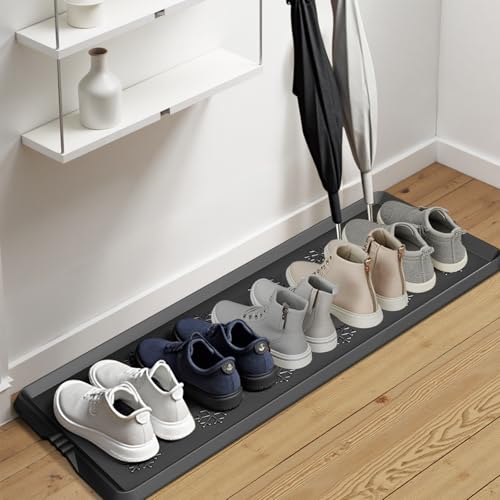 Azadx 16 by 42 inch rubber shoe mat