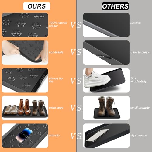 Azadx tray holding multiple pairs of boots