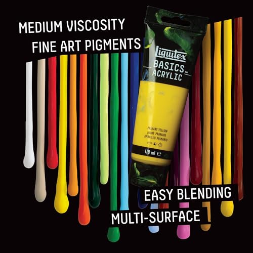 Liquitex BASICS paint tube label details