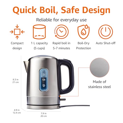 Amazon Basics stainless steel kettle