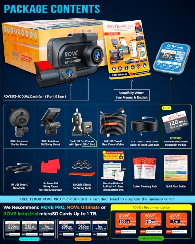 ROVE R2-4K dual camera mounting accessories
