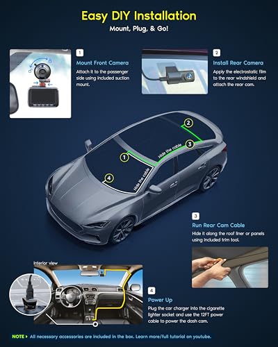 Smartphone app interface for ROVE dash cams