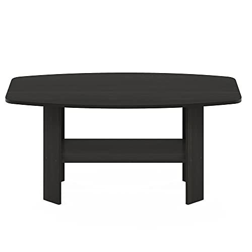 Open storage shelf on Furinno coffee table