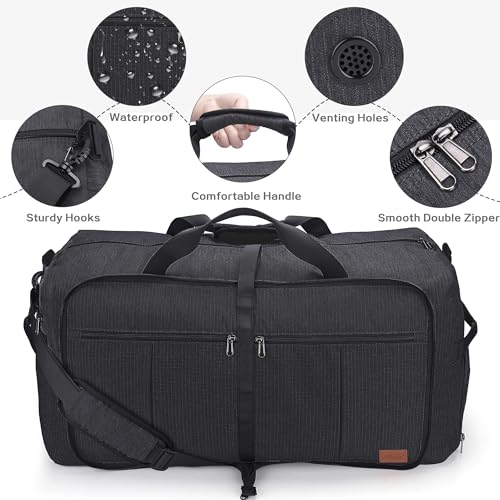 Padded shoulder straps on Urtala collapsible travel bag