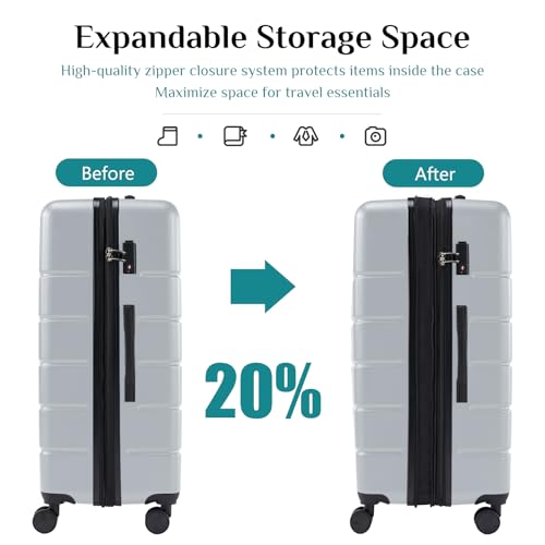 TSA-approved lock on OLIXIS suitcase