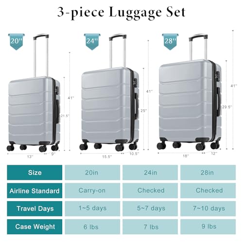 OLIXIS 28 inch suitcase expandable zipper
