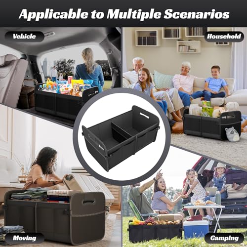Sposuit trunk organizer set up in a car seat