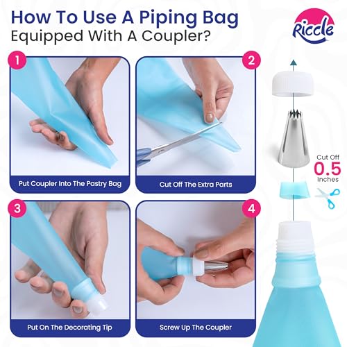 Assorted RICCLE piping bags and accessories