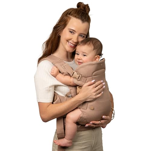 Infantino Flip Luxe 4-in-1 baby carrier in Affogato