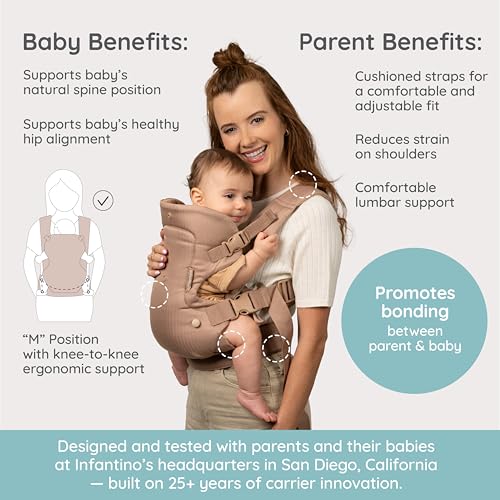 Side profile of Infantino Flip Luxe carrier