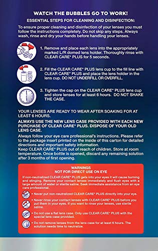 Clear Care Plus lens solution box
