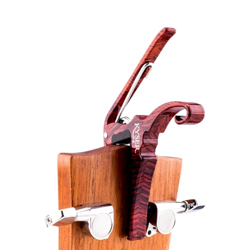 Side profile of Kyser KG6RW acoustic guitar capo