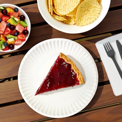 Back of Basics paper plate packaging