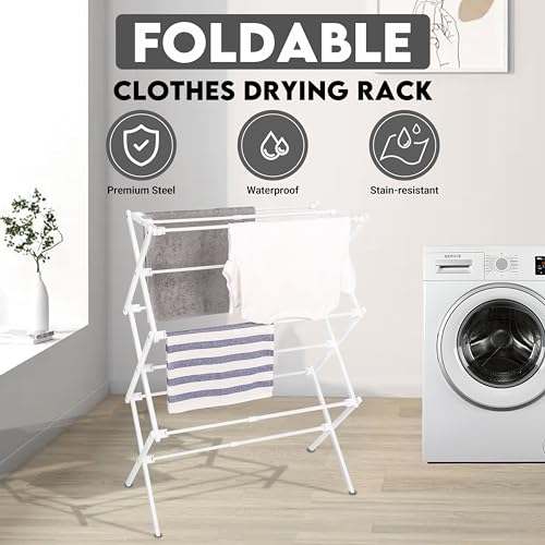 Folded ZOES HOMEWARE 2026 drying rack for storage