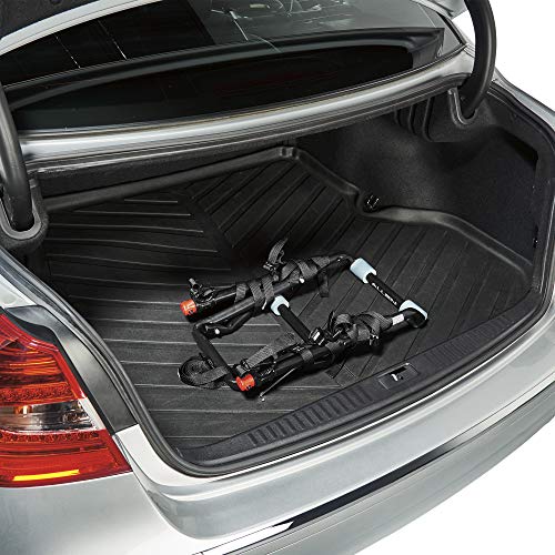 Lateral stability side straps on bike rack