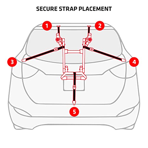 Rear view of Allen Sports 2-Bike carrier
