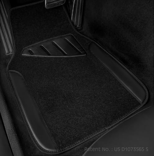Rear passenger car floor mats