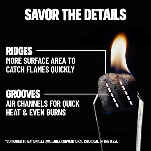Back side of Kingsford 16 lb charcoal packaging