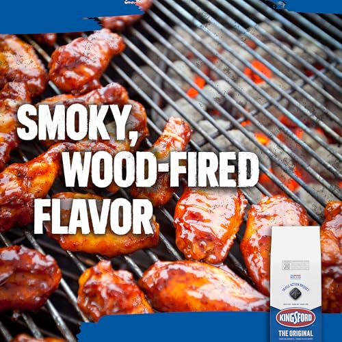 Top view of Kingsford charcoal briquettes