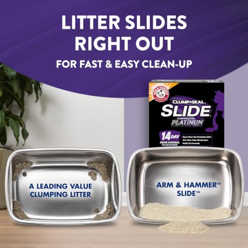 Side view of the 37 lb cat litter packaging