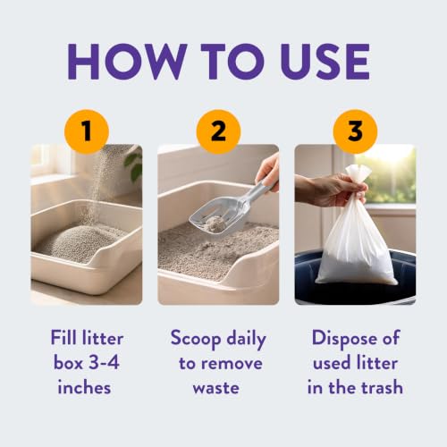 Cat litter packaging front design