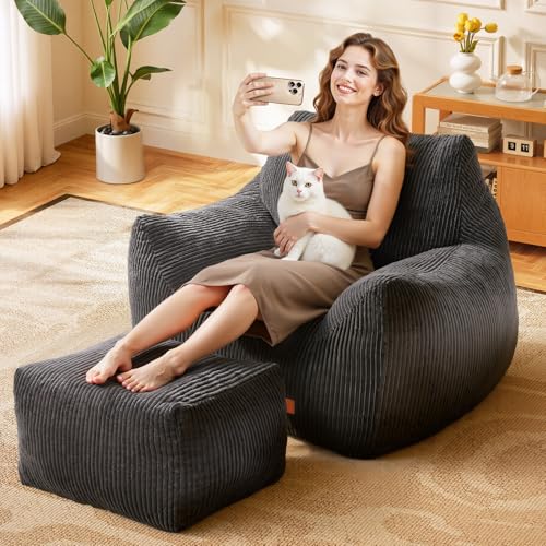 Vellorise bean bag used in a living room setting