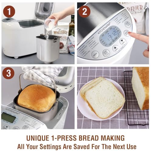 Stainless steel lid of KITCHENARM bread machine