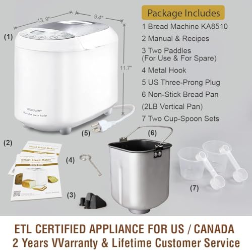 KITCHENARM bread maker side profile view