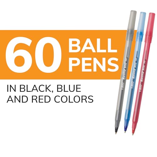 Close up of BIC Round Stic ballpoint pen tip
