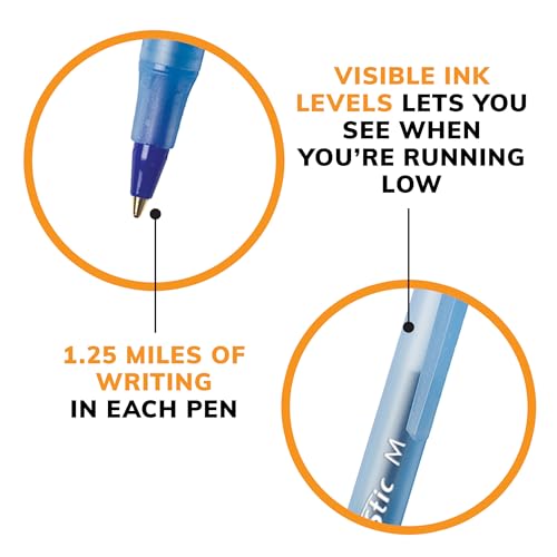 BIC Round Stic pen side profile