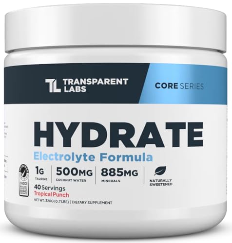 Transparent Labs Hydrate Electrolytes Powder Tropical Punch