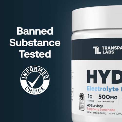 Transparent Labs Hydrate electrolytes for optimal hydration
