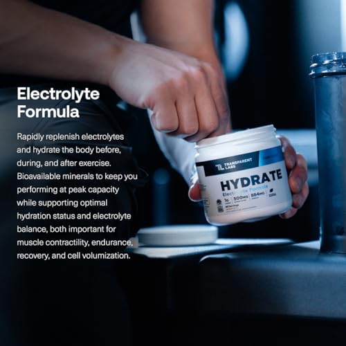 Transparent Labs Hydrate electrolytes for faster recovery
