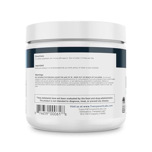 Transparent Labs Hydrate 40 Servings container