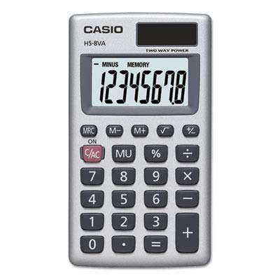 Side profile of Casio mini calculator