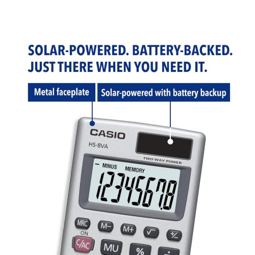 Casio HS-8VA solar panel detail