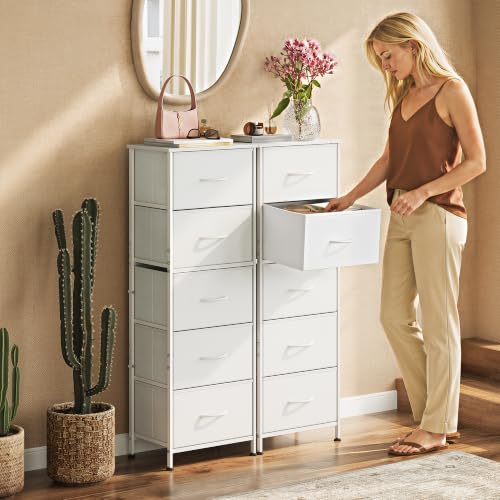 Close up of WLIVE dresser wooden top surface
