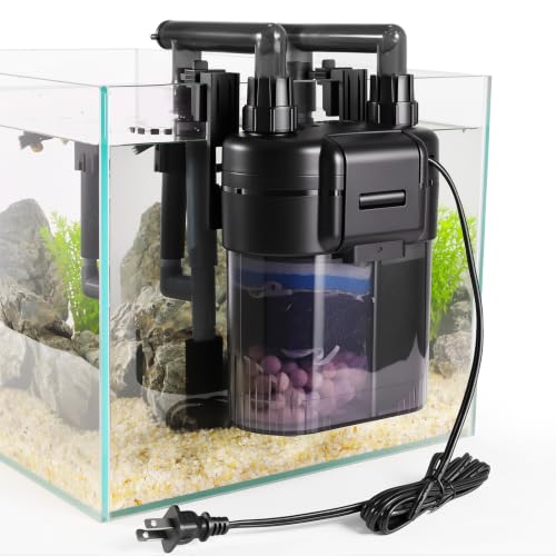 Side profile of hygger hang-on-back filtration unit