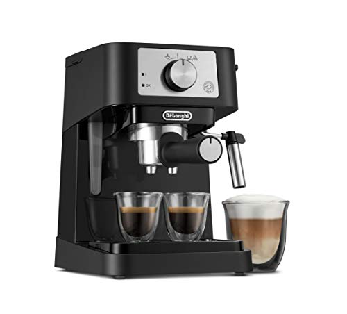 De'Longhi Stilosa espresso machine, black & stainless