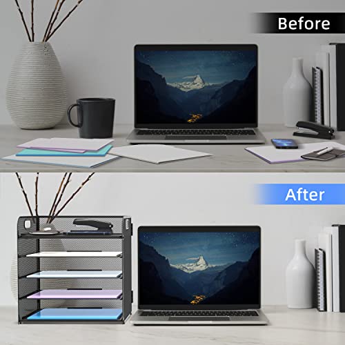 Built-in handle detail on SUPEASY desk organizer